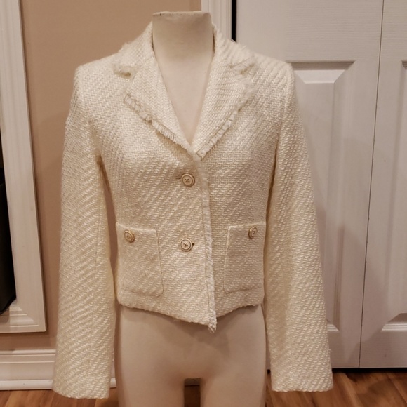 cream boucle jacket